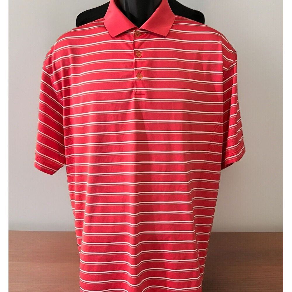 Nike Golf Men's Pink Dri-Fit Short Sleeve Golf Polo Shirt Size XLarge